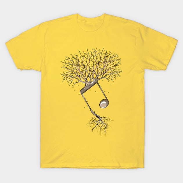 The-notes-grow T-Shirt by Arash Shayesteh